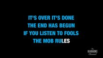 The Mob Rules in the Style of _Black Sabbath_ karaoke video with lyrics (no lead vocal)