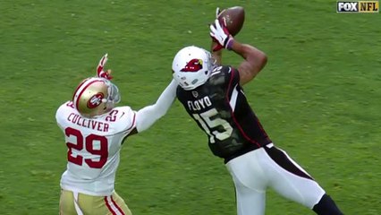 Stanton throws deep to Floyd for 45 yards