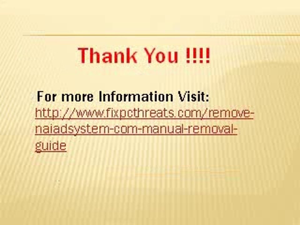 How to Uninstall Naiadsystem.com forever