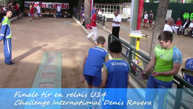 Finale tir rapide en double U14, Challenge International Denis Ravera, Sport Boules, Monaco 2014