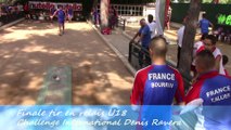 Finale tir rapide en double U18, Challenge International Denis Ravera, Sport Boules, Monaco 2014