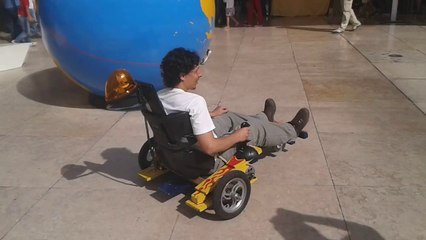 DiffTrike SoapBox PoC MarkIV - strolling around at the Lisbon Maker Faire 2014