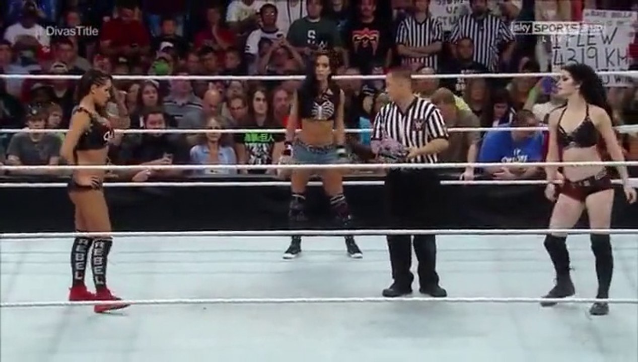 AJ Lee Vs Nikki Bella Vs Paige