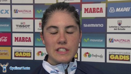 Mondiaux - Ponferrada 2014 : Margot Dutour après le chrono' Juniors