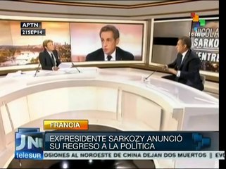 Nicolás Sarkozy regresa a la política de Francia