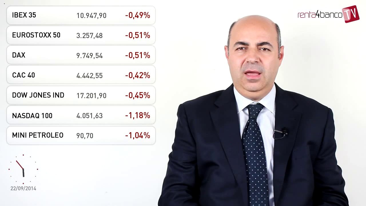 22.09.14 · Datos macro por debajo de las previsiones - Visión de los gestores en el cierre de las bolsas