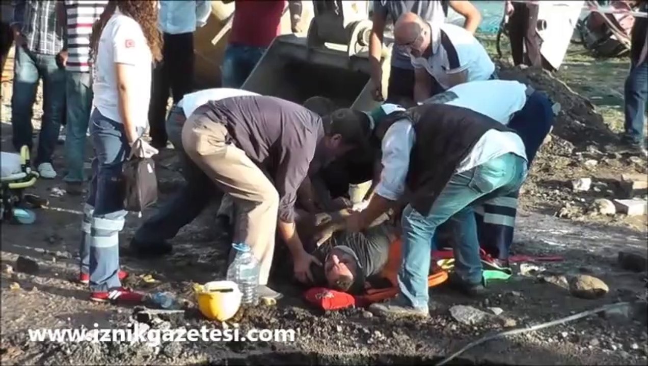 İznik'te Yaralı işçi 1 saat ambulans bekledi