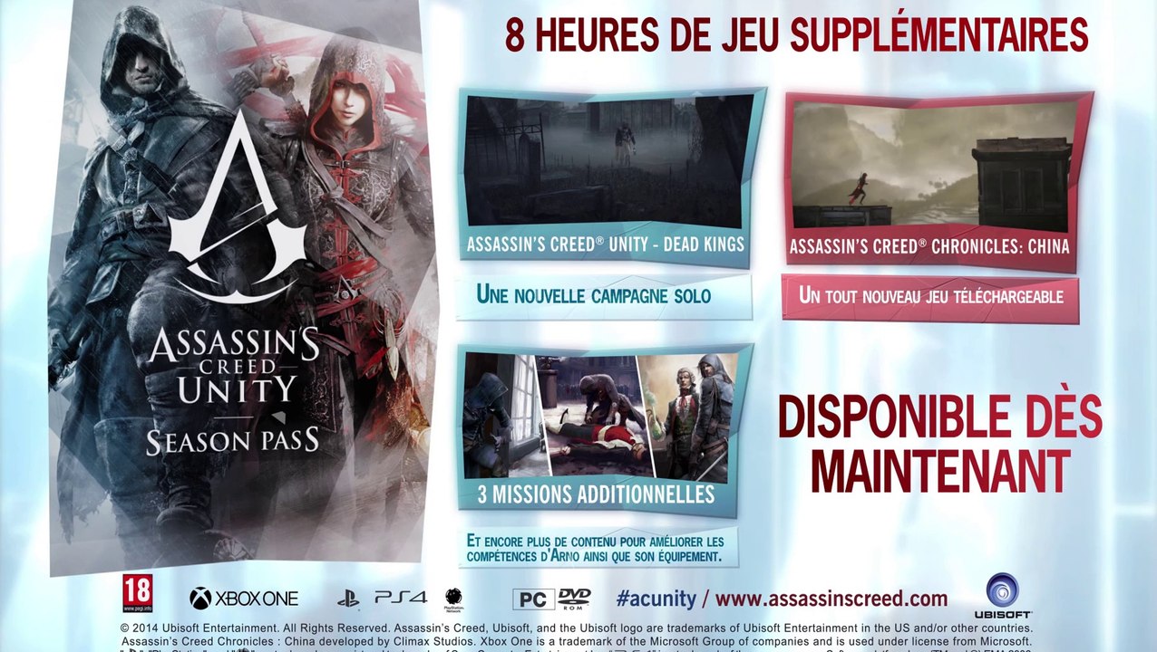 Assassin's Creed Unity - Trailer du Season Pass