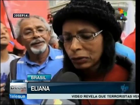 Brasil: miles respaldan en Sao Paulo la reelección de Dilma Rousseff