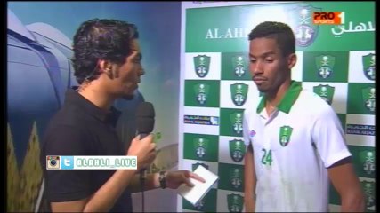 تصريح اللاعب سلمان المؤشر بعد مباراة هجر