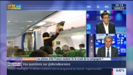 Les pilotes d’Air France veulent-ils le crash de la compagnie ?, dans Les Décodeurs de l'éco - 22/09 3/4
