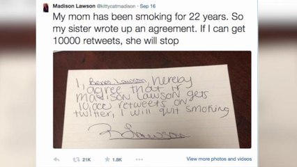 Mom Quits Smoking After Twitter Deal With Daughters Goes Viral