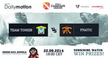[Postponed] Team Tinker vs Fnatic Game 2  - Dota 2 Champions League @DotaCapitalist & @NahazDota