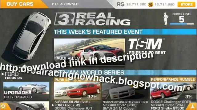 Real Racing 3 Hack Cheat 100% Working Unlimited Money and Gold - With Proof