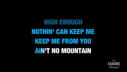 Ain't No Mountain High Enough in the Style of _Diana Ross_ karaoke video with lyrics (no lead vocal)