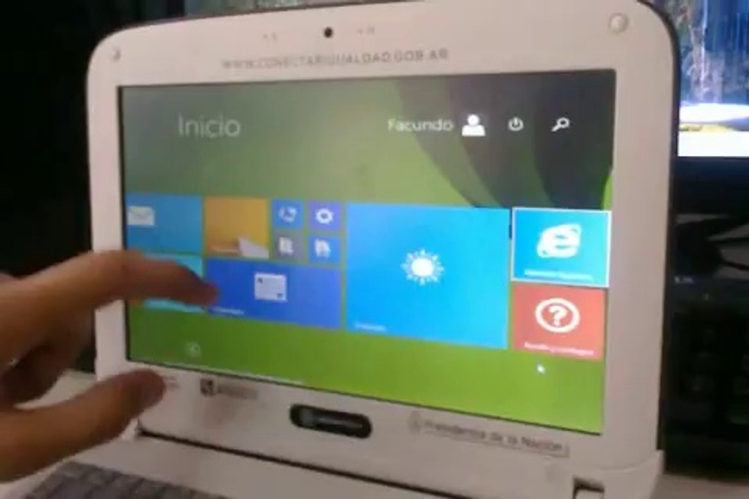 Netbook del gobieron tactil!