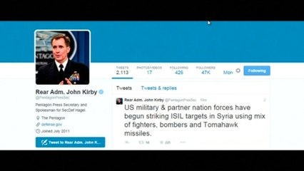 U.S., partner nations launch first strikes in Syria-Pentagon