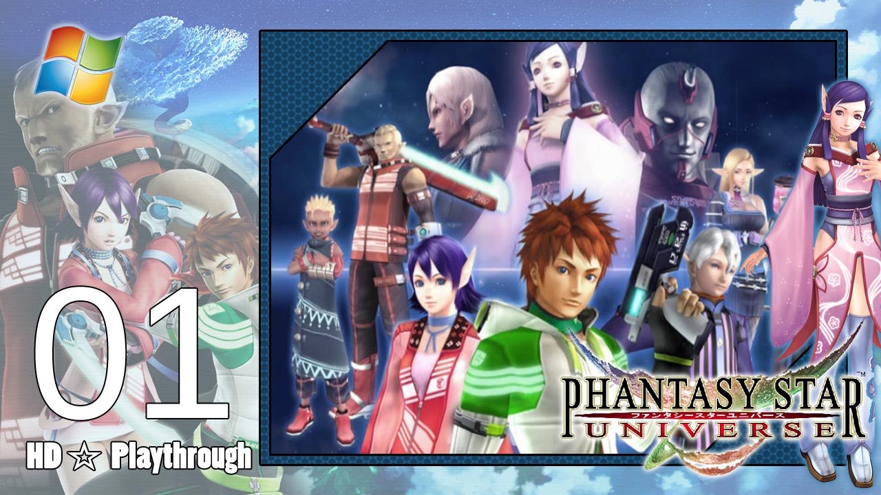 Phantasy Star Universe 【PC】 - Story Playthrough Pt.1 「Chapter 1： Of Light and Darkness」