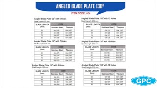 Angled Blade Plate 130° | Non-Locking Angled Blade Plate