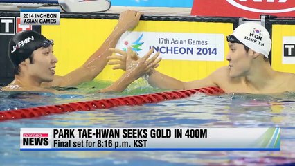 Download Video: Asian Games Incheon Park Tae-hwan seeks gold in 400m freestyle final