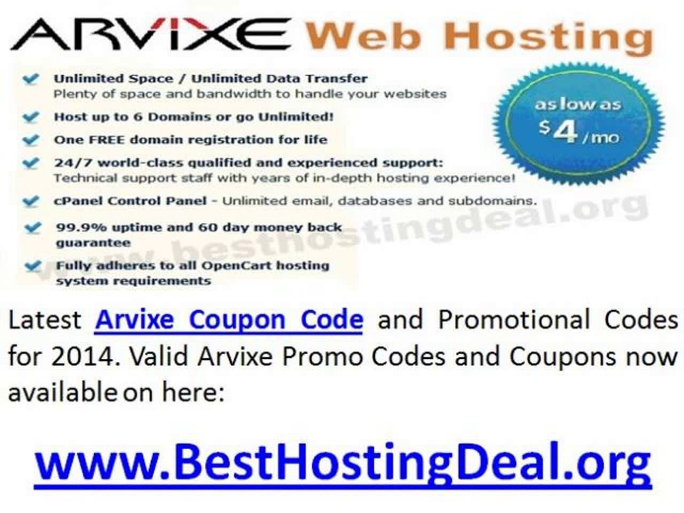 Arvixe Coupon Codes: September 2014 Discount Codes