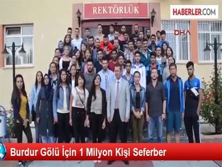 Burdur Gölü İçin 1 Milyon Kişi Seferber