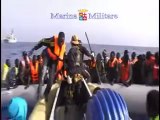 Mare Nostrum - 590 migranti recuperati dalle navi della Marina (22.09.14)