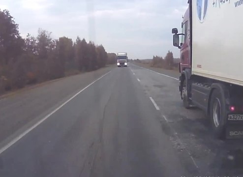 Quand un Russe pense qu'il a le temps de doubler