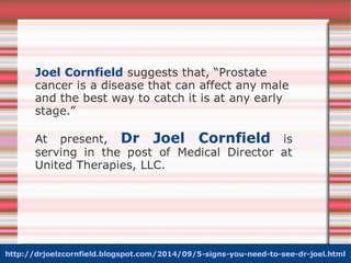 Dr. Joel Z Cornfield Tells How To Keep Your Prostate Healthy