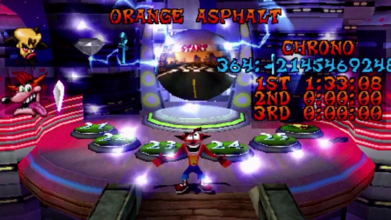 Crash Bandicoot 3 : Warped - Contre-la-montre de la 5ème zone-temps