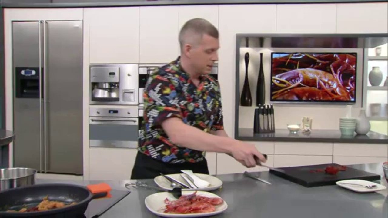 Suquet de gambes amb arròs blanc