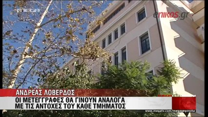 Ο Λοβέρδος για τις μετεγγραφές