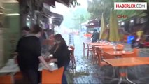 Edirne'de Şiddetli Rüzgar ve Yağmur Etkili Oldu
