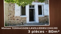 A louer - Maison/villa - TERRASSON LAVILLEDIEU (24120) - 3 pièces - 80m²