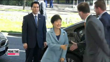 President Park Geun-hye welcomed by UN Secretary-General