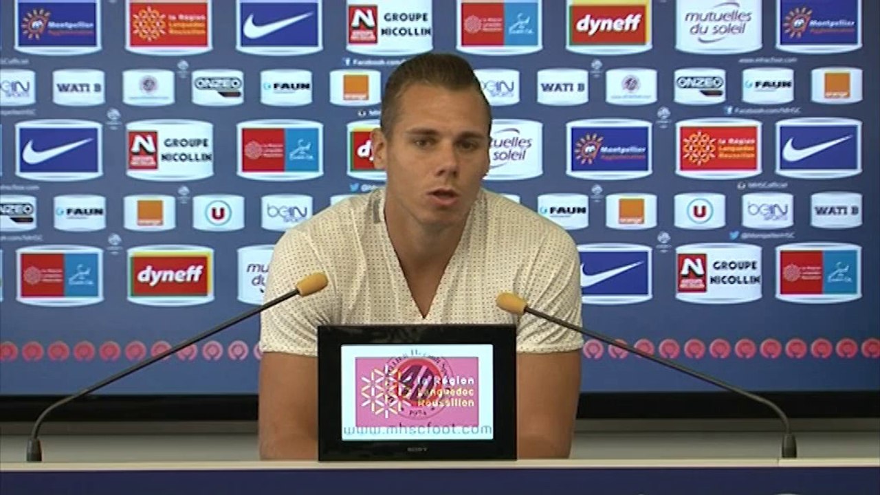 Kévin Bérigaud avant MHSC vs ASM (7ème journée L1)