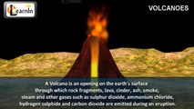 Volcanoes and types of volcanic eruptions _ Volcano video with hot magma lava in 3D animation