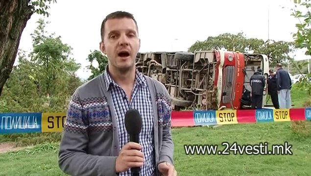 PREVRTEN AVTOBUS VO DRACEVO