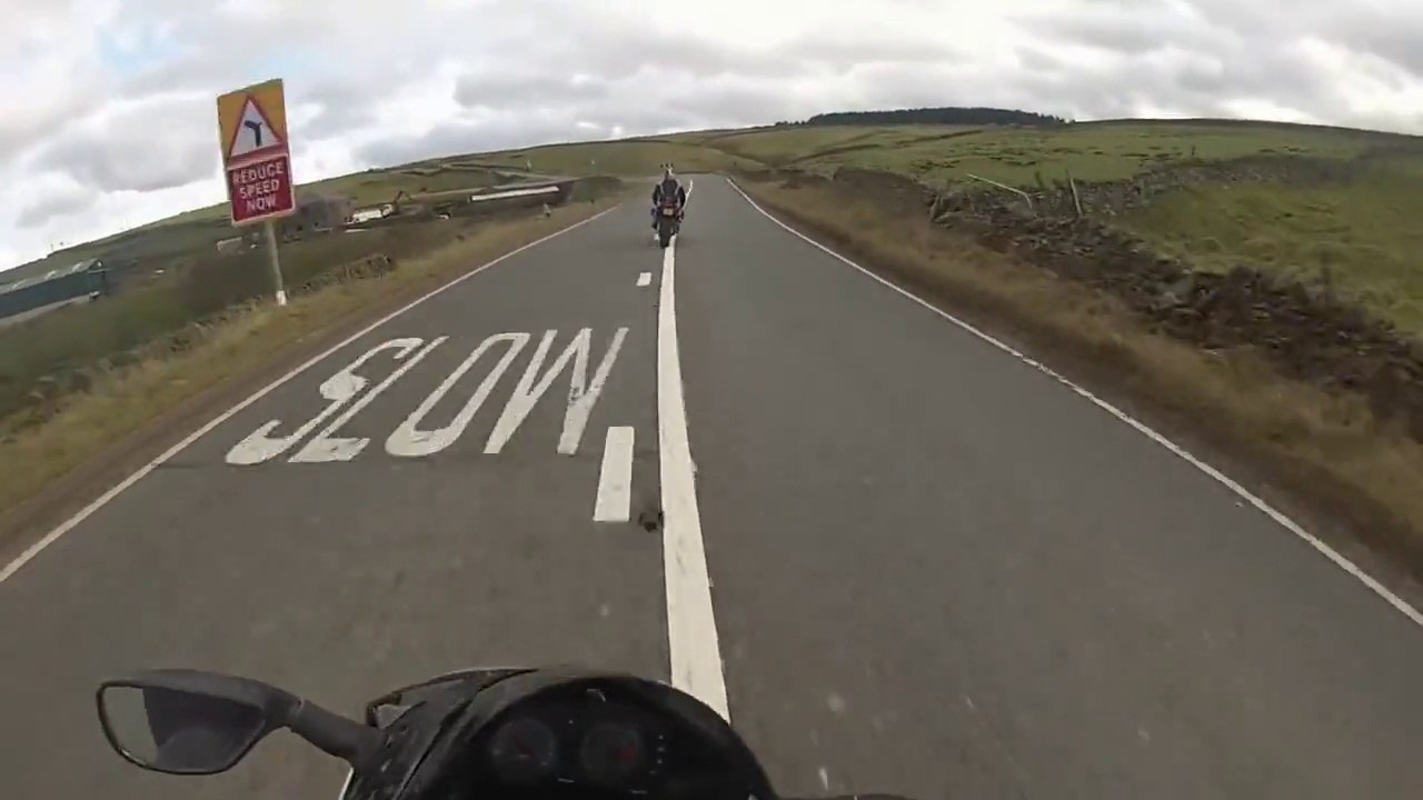 Kawsaki ZX6R Crash 40ft Off A Cliff - Lucky One!!!