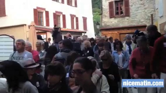 Marche silencieuse à Saint-Martin-Vésubie pour Hervé Gourdel