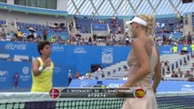 Wuhan - Wozniacki sort Suarez Navarro