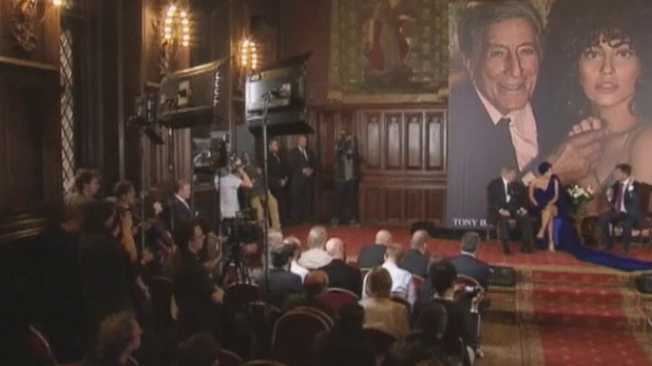 Lady Gaga dazzles at new jazz album launch with Tony Bennett