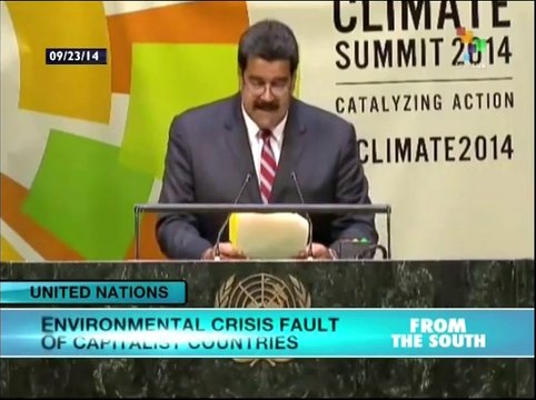 Maduro addresses UN summit on climate change