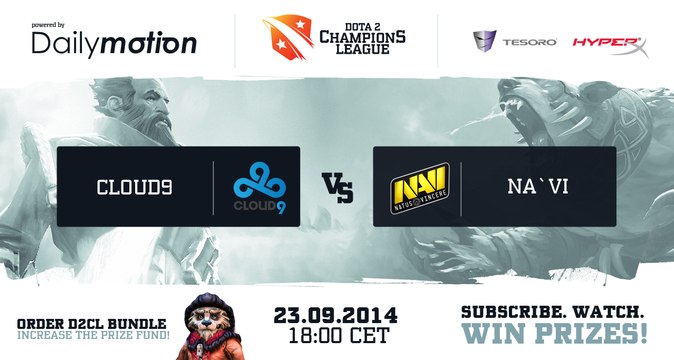 Na'Vi vs Cloud 9 Game 1 Part 2 - Dota 2 Champions League @TobiWanDOTA