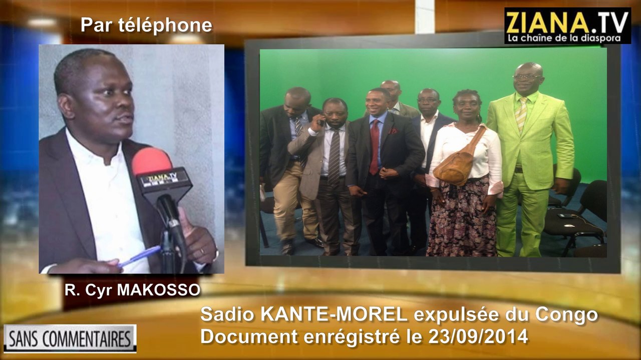 Sadio Kanté-Morel, expulsée de Brazzaville ce 23 septembre 2014
