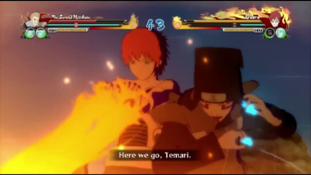 Second Mizukage VS Gaara In A Naruto Shippuden Ultimate Ninja Storm Revolution Match / Battle / Fight