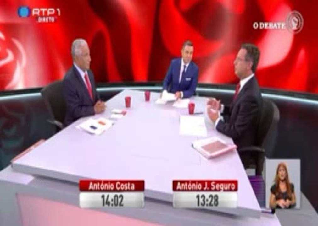 Ultimo debate entre Costa e Seguro  RTP 23-09-2014