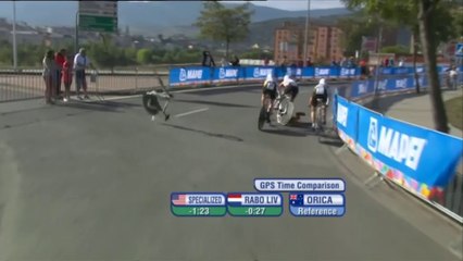 CYCLISME, Espagne - Chute à Ponferrada