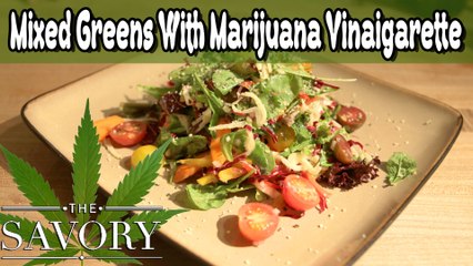 Marijuana Mixed Greens Salad & Vinaigrette Recipe