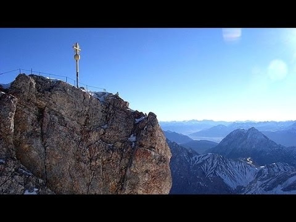 Schnee blockierte Zugspitze